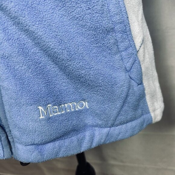 MARMOT Fleece Jacket Women's Size M Blue Full Zip Lightweight Top - Picture 4 of 12